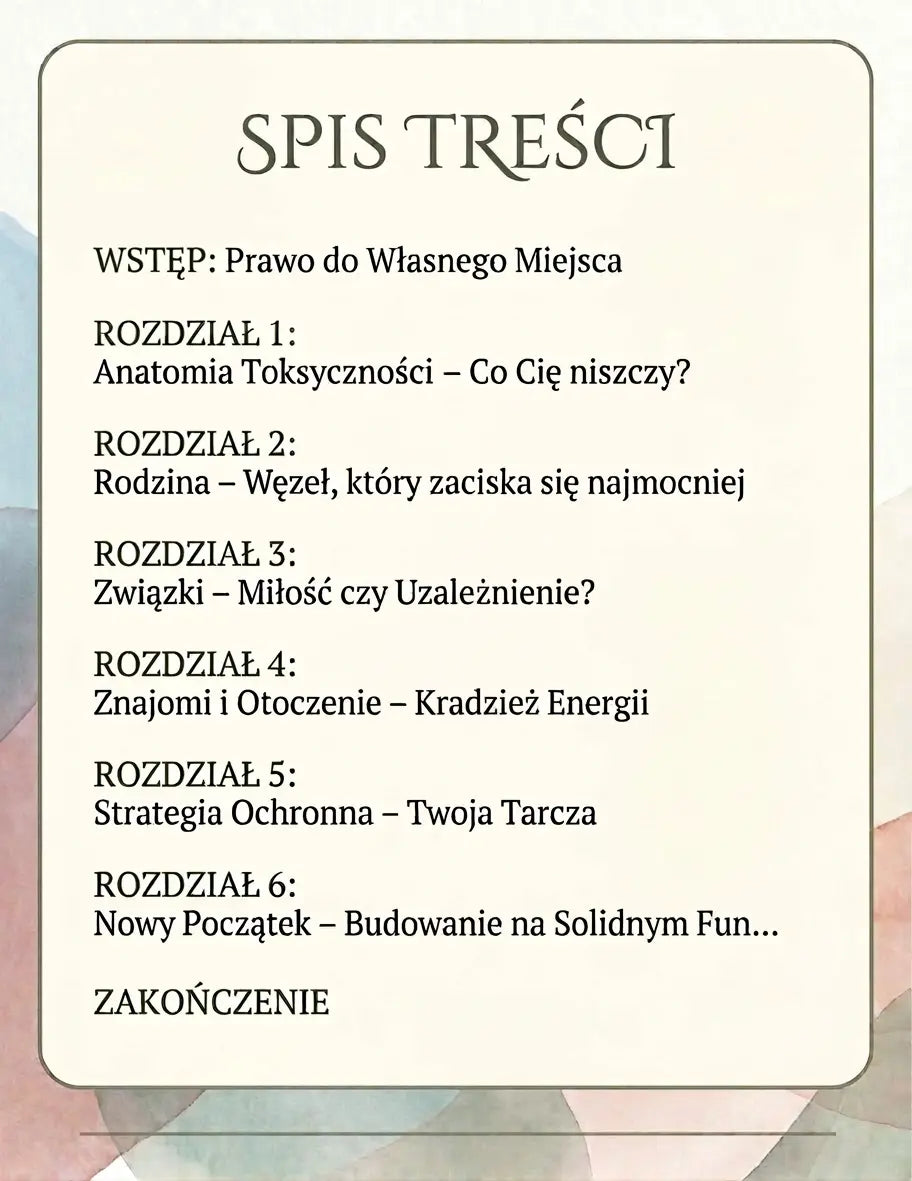 POWRÓT DO RÓWNOWAGI - Jak przerwać cykl toksycznych relacji i zacząć żyć na własnych zasadach